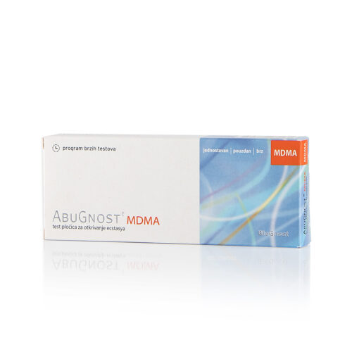 AbuGnost® MDMA is a rapid home urine test for the qualitative detection of MDMA (Ecstasy). Easy to use and providing reliable results in just a few minutes.