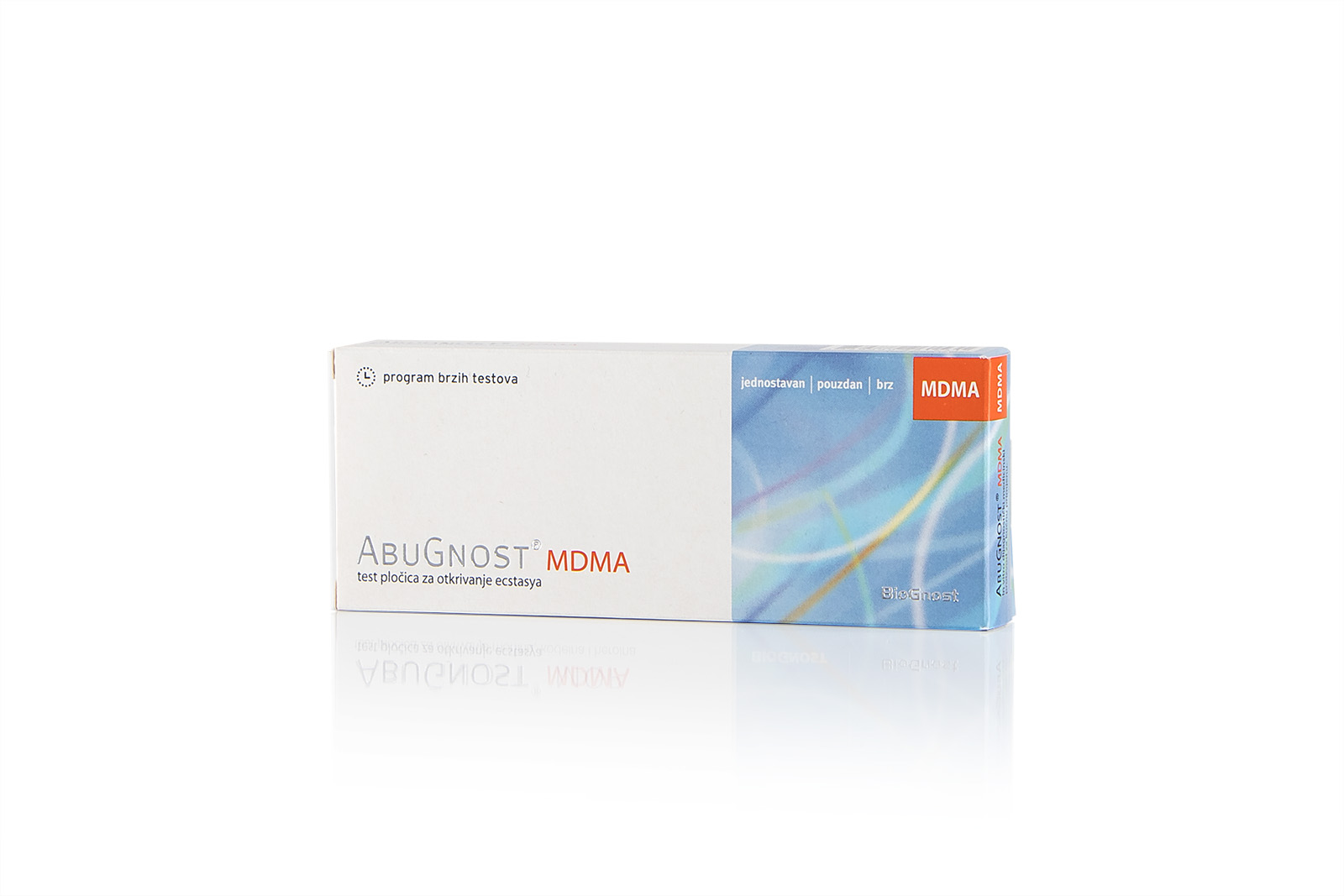 AbuGnost® MDMA is a rapid home urine test for the qualitative detection of MDMA (Ecstasy). Easy to use and providing reliable results in just a few minutes.