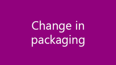 Change in 2.5L volume packaging